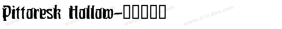 Pittoresk Hollow字体转换
